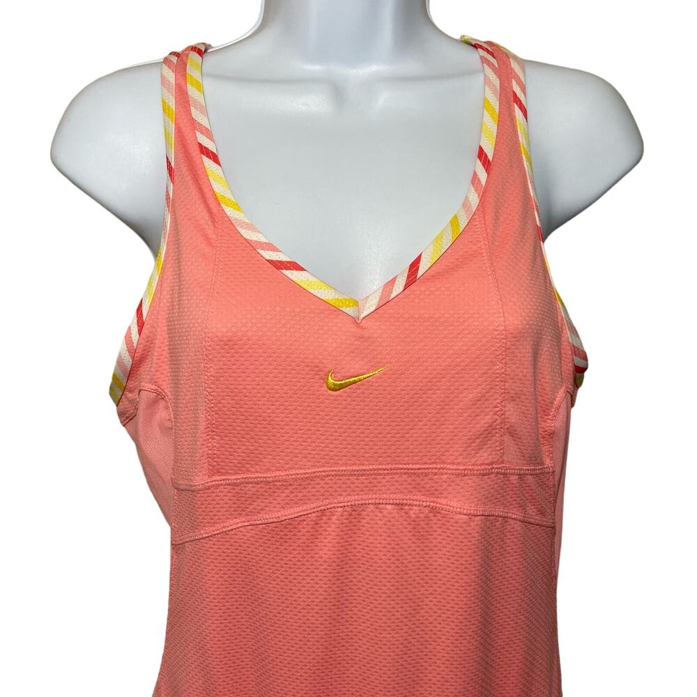 Nike Maria Sharpova Pink Tennis Dress Ballerina Coral Sphere Size Medium NWT - Picture 4 of 16
